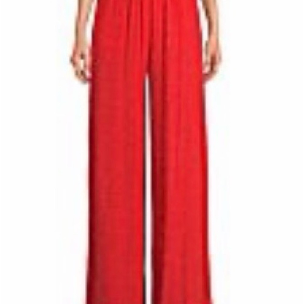 Giani Bernini Vibrant Red Wide Leg Jumpsuit